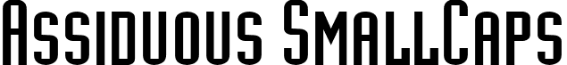 Assiduous SmallCaps font | Assiduous.ttf