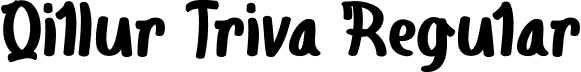 Qillur Triva Regular font | Qillur Triva.otf