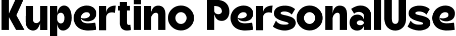 Kupertino PersonalUse font | kupertino-m2ppv.ttf