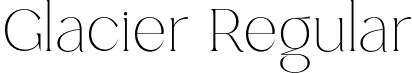 Glacier Regular font | glacier.otf