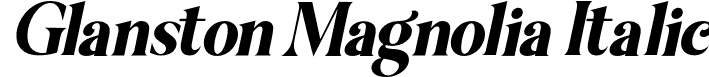 Glanston Magnolia Italic font | Glanston Magnolia Italic.otf