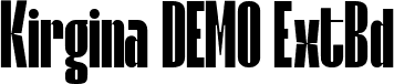 Kirgina DEMO ExtBd font | Kirgina DEMO.ttf