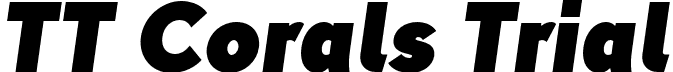 TT Corals Trial font | TT-Corals-Trial-Black-Italic.otf