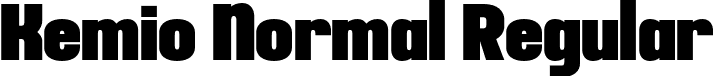 Kemio Normal Regular font | Kemio-Normal.otf