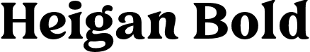 Heigan Bold font | heiganbold-6ryyd.otf