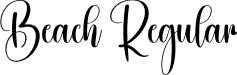 Beach Regular font | Beach.otf