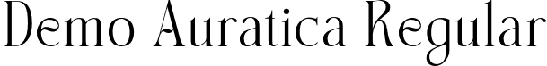 Demo Auratica Regular font | demoauratica-pgwmr.otf