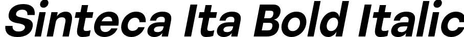 Sinteca Ita Bold Italic font | Sinteca-BoldItalic.otf