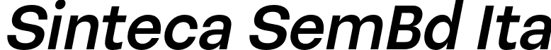 Sinteca SemBd Ita font | Sinteca-SemiBoldItalic.otf