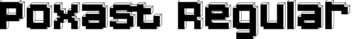 Poxast Regular font | poxast-regular.ttf