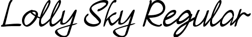 Lolly Sky Regular font | Lolly-Sky.ttf