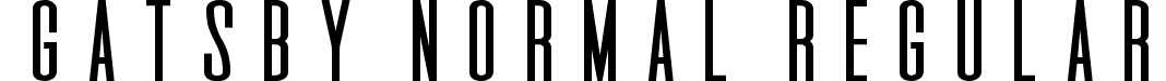 Gatsby Normal Regular font | Gatsby-Normal.ttf