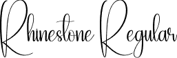 Rhinestone Regular font | Rhinestone.otf