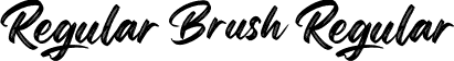 Regular Brush Regular font | RegularBrush-Rpnro.otf