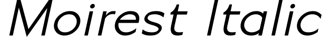 Moirest Italic font | Moirest Italic.ttf