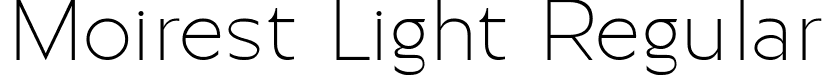 Moirest Light Regular font | Moirest Light.ttf