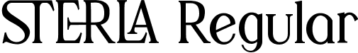 STERLA Regular font | Sterla.ttf