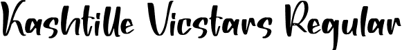 Kashtille Vicstars Regular font | Kashtille-Vicstars.otf