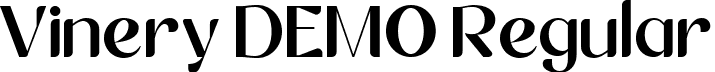 Vinery DEMO Regular font | Vinery-DEMO.ttf