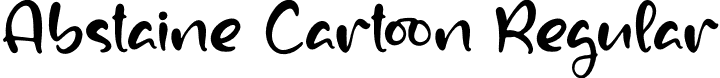 Abstaine Cartoon Regular font | Abstaine-Cartoon.otf