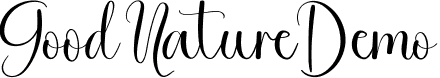 Good Nature Demo font | GoodNatureDemoRegular.ttf