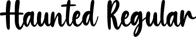 Haunted Regular font | Haunted.ttf