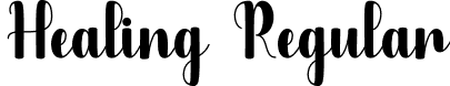 Healing Regular font | Healing.otf