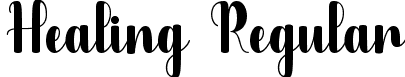 Healing Regular font | Healing.ttf