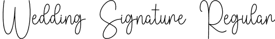 Wedding Signature Regular font | WeddingSignature.otf