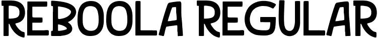 REBOOLA Regular font | REBOOLA.ttf