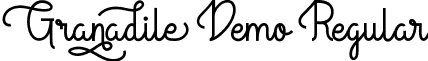 Granadile Demo Regular font | GranadileDemoRegular.ttf