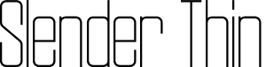 Slender Thin font | Slender-Thin.otf