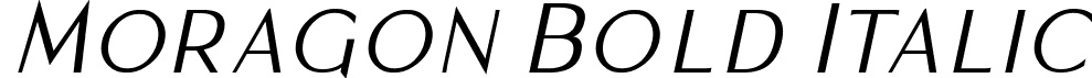 Moragon Bold Italic font | Moragon Bold Italic.ttf