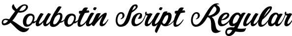 Loubotin Script Regular font | Loubotin Script.otf