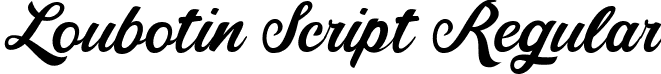 Loubotin Script Regular font | Loubotin Script.ttf