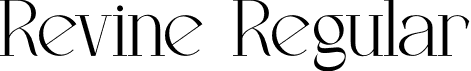 Revine Regular font | Revine-Regular.otf