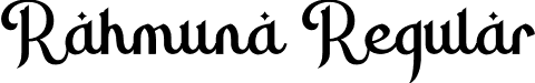 Rahmuna Regular font | rahmuna.otf