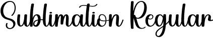 Sublimation Regular font | Sublimation.otf