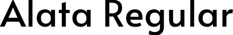 Alata Regular font | Alata-Regular.ttf