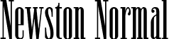 Newston Normal font | NewstonnormalRegular-yw733.ttf