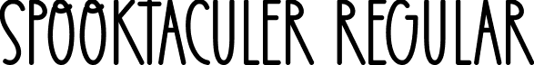 Spooktaculer Regular font | Spooktaculer.otf