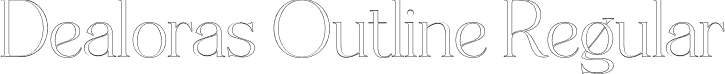 Dealoras Outline Regular font | Dealoras Outline.otf