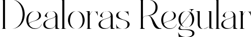 Dealoras Regular font | Dealoras.ttf