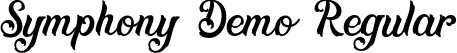 Symphony Demo Regular font | SymphonyDemoRegular-DOd43.otf