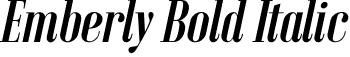 Emberly Bold Italic font | Emberly-BoldItalic.otf