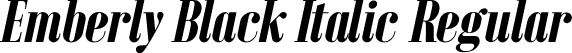 Emberly Black Italic Regular font | Emberly-BlackItalic.ttf