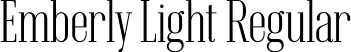 Emberly Light Regular font | Emberly-Light.otf