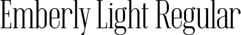 Emberly Light Regular font | Emberly-Light.ttf