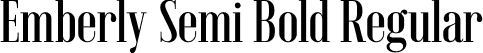 Emberly Semi Bold Regular font | Emberly-SemiBold.otf