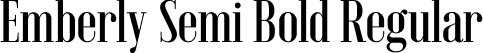 Emberly Semi Bold Regular font | Emberly-SemiBold.ttf